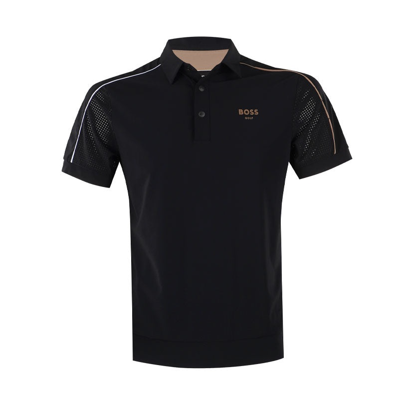 BOSS GOLF Hot Summer Men’s Polo (Black)