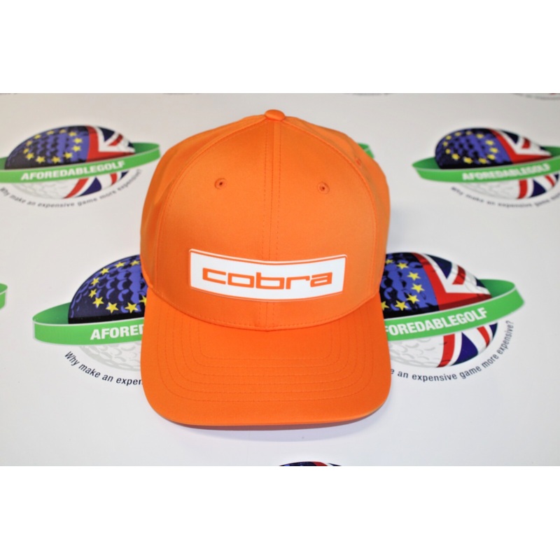 Cobra Tour Tech Rickie Fowler Orange Snap Back Adjustable Golf Cap