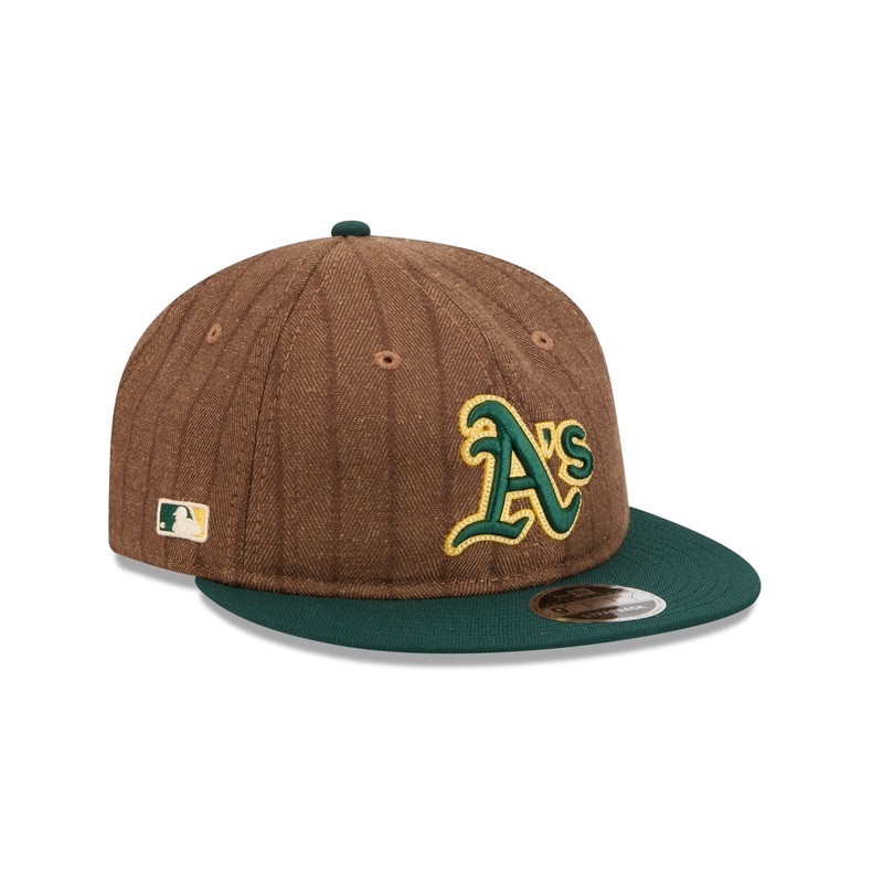 Athletics Three Looms Wool Pinstripe Retro Crown 9FIFTY Adjustable Hat