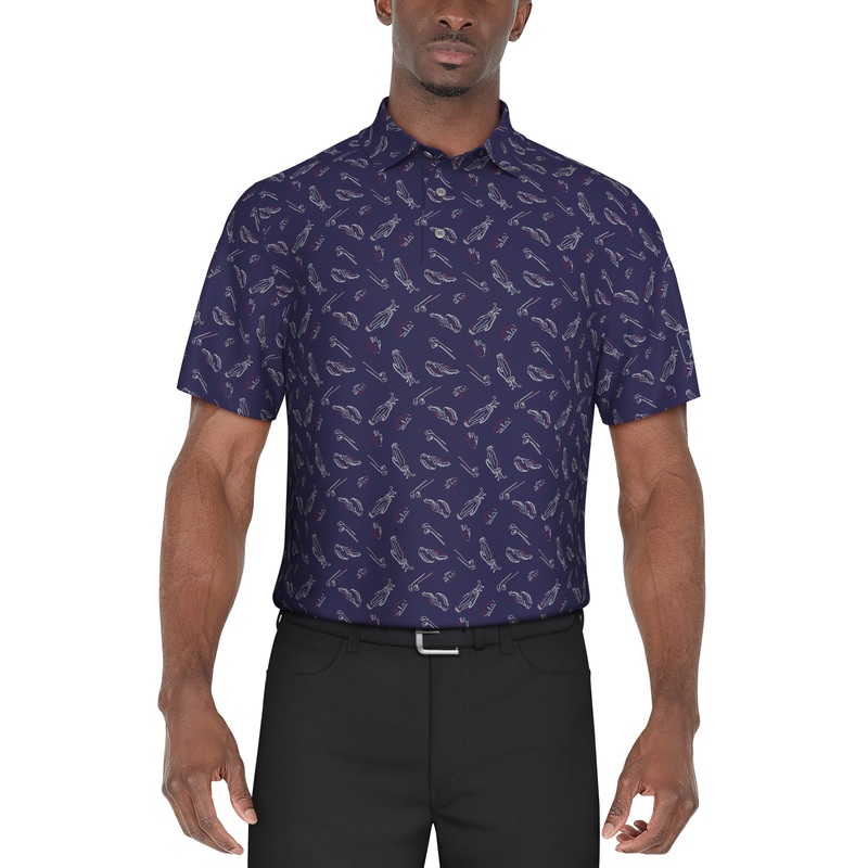 Big & Tall Solarized Golf Print Golf Polo