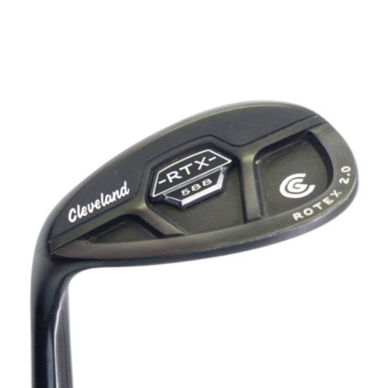 Cleveland: 588 RTX 2.0 CB Black Satin 58 Wedge Steel Wedge Left Hand