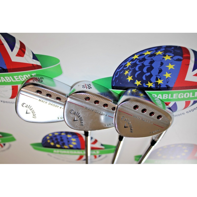 Used Callaway Mack Daddy 4 wedge set 50/10, 56/10 & 60/10 tt dg tour issue s200