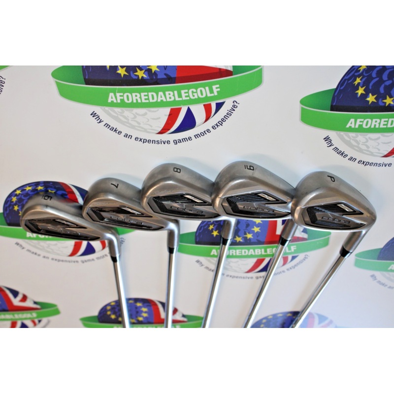 Used Cobra Dark Speed Iron Set 6-Pw Kbs Tour Lite Steel Shafts Regular Flex