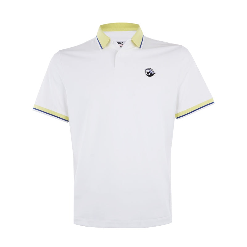WAAC Korea Sailor Pique Men’s Polo (White/Yellow)