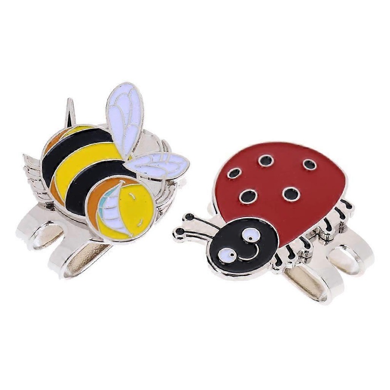 2Pcs Golf Ball Line Liner Marker-Golf Alloy Alignment Aiming Tool Ball Marker