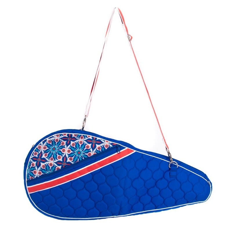 Cinda b Tennis Racquet Sleeve – Royal Bonita(Blue)