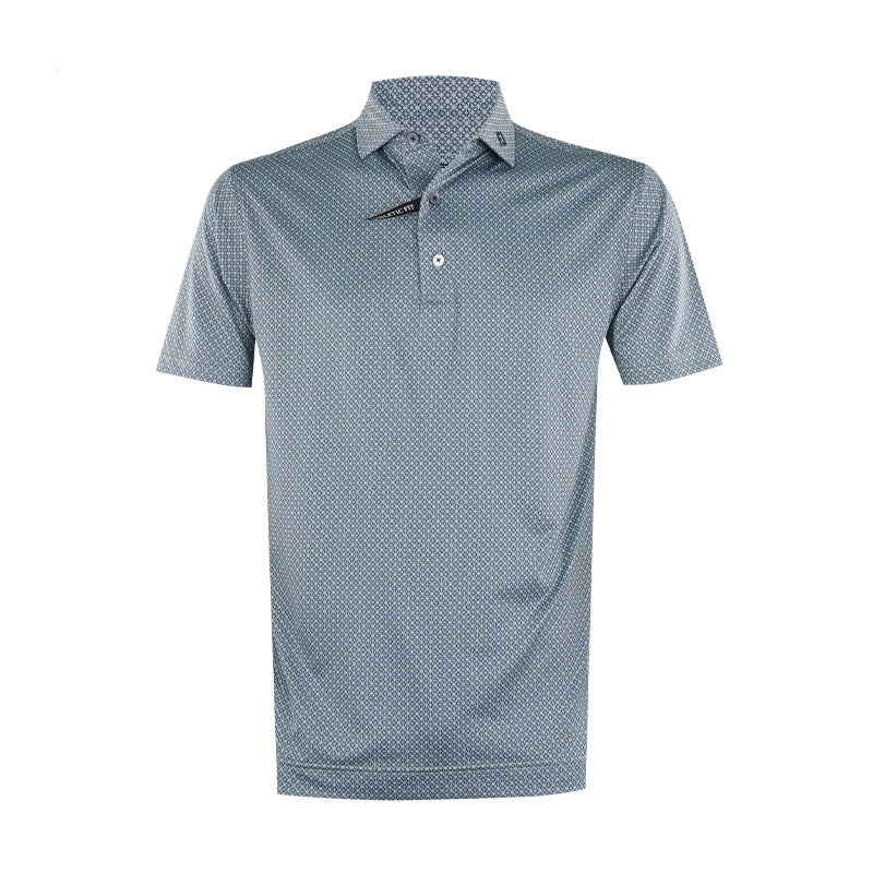 FOOTJOY Loop Print Lisle Men’s Polo (Grey)