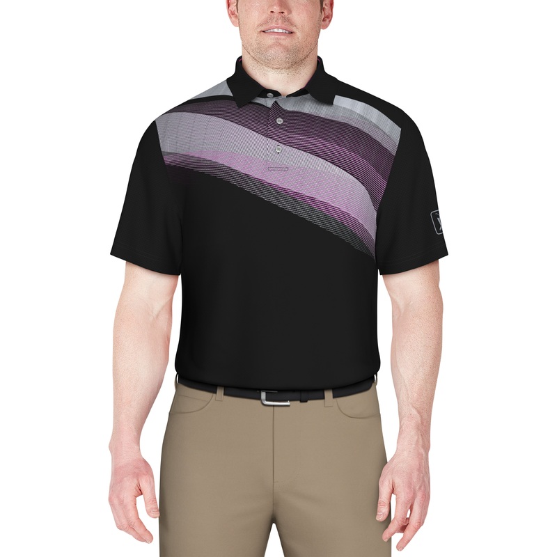 Men’s Solarized Asymmetric Print Golf Polo