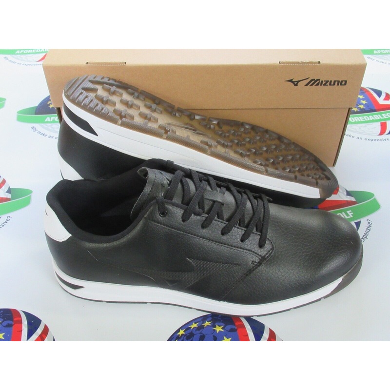 Mizuno G-Style Fully Waterproof Black Golf Shoes UK Size 9.5