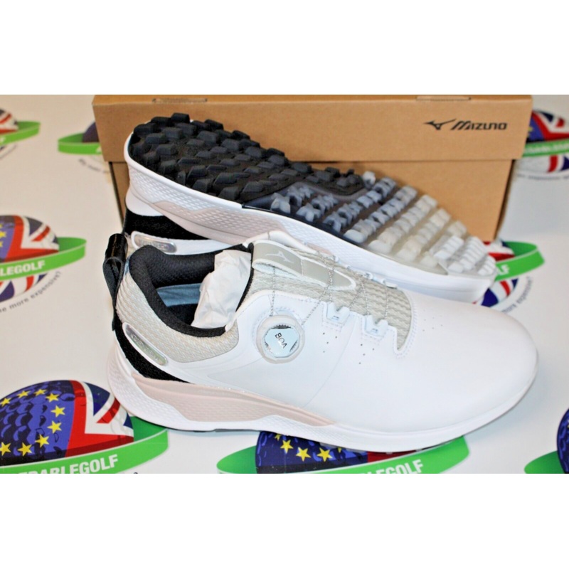 Mizuno Genem Wg Boa Waterproof Golf Shoes White/Black UK Size 11.5