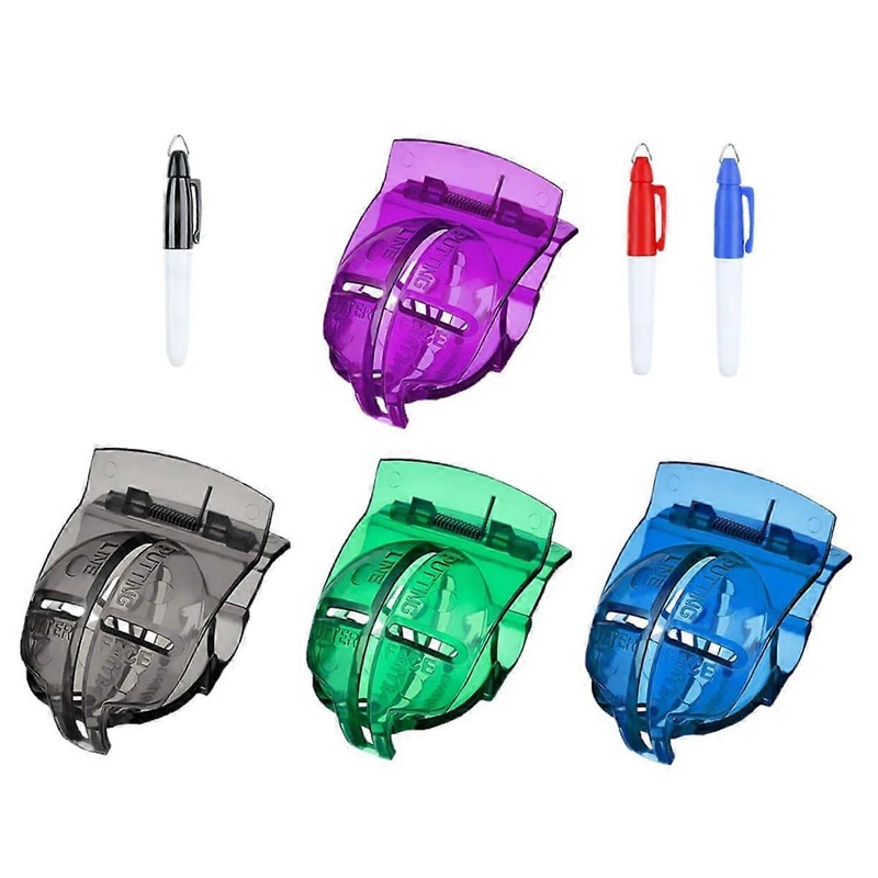 Partial Golf Ball Alignment Kit Marker Tool With Golf Ball Liners And Marking Pens For Precise Line Guidance In Golf Random Color 1