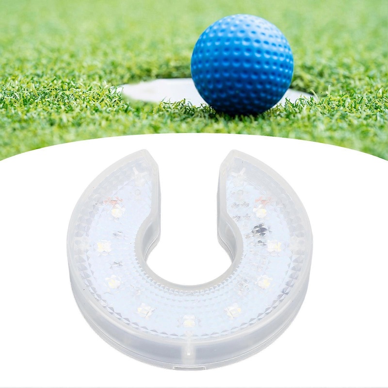 Putting Green Hole Light High Brightness 5 Colors Adjustable Color Loop Mode LED Water Resistant Putting Practice Hole Light for Night Practice