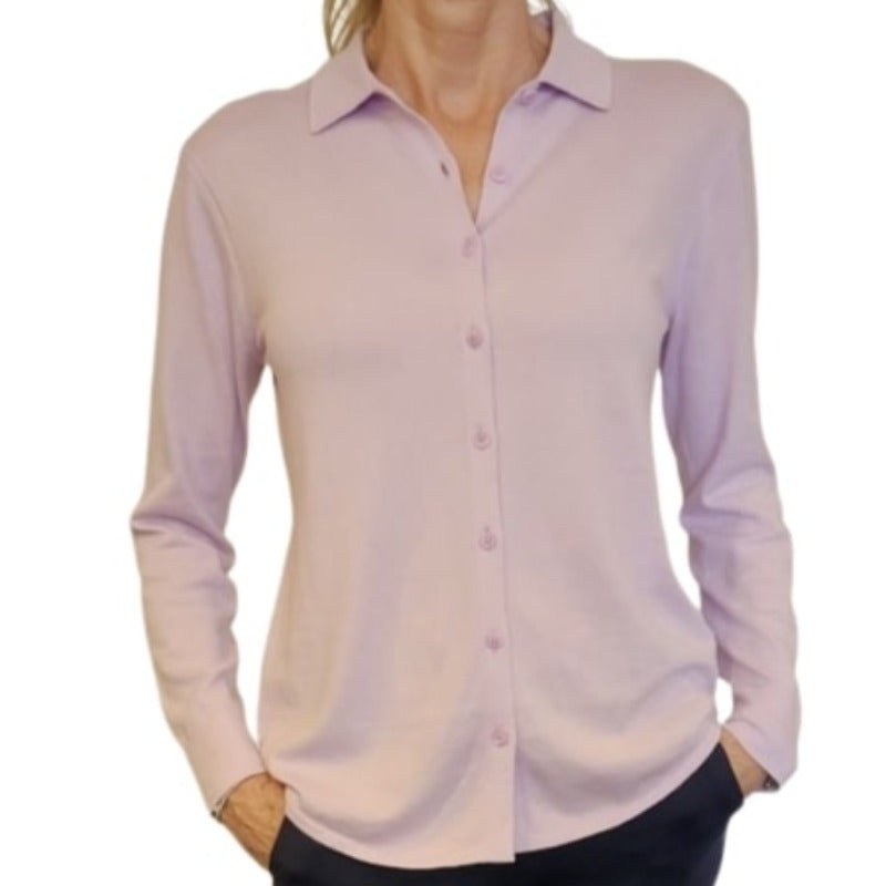 360 Cashmere Veronique Shirt – Lavender