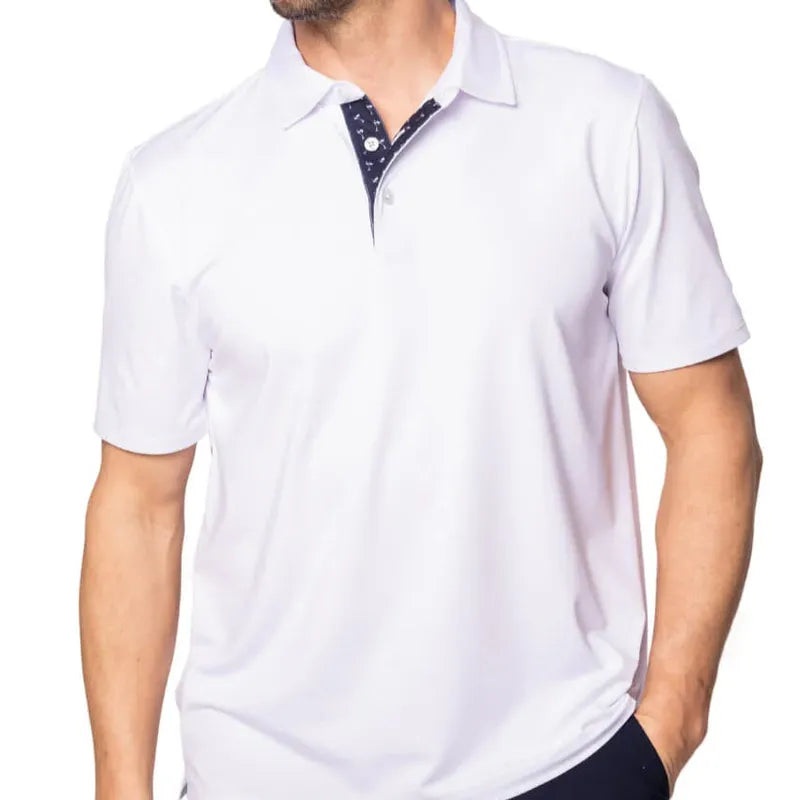 Golftini Men’s Sport Polo – White