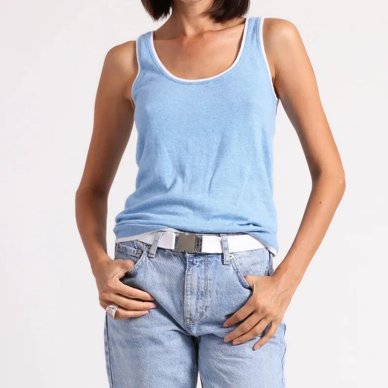 Minnie Rose Tank – Celestial Blue