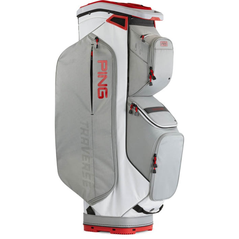 Ping Traverse 244 Cart Bag – Dark Grey/Red