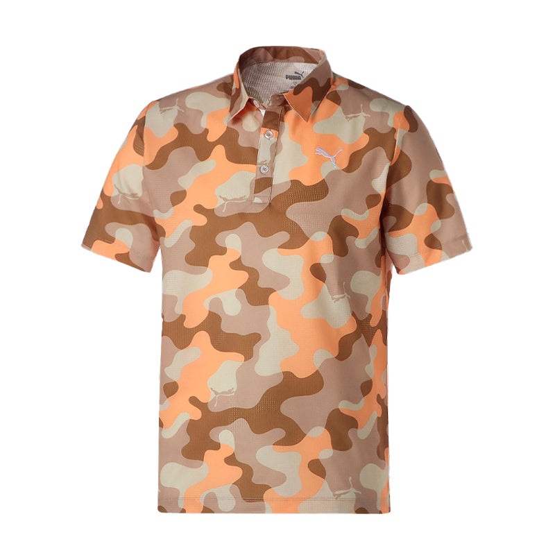 PUMA Cat Camo Men’s Polo (Bright White)