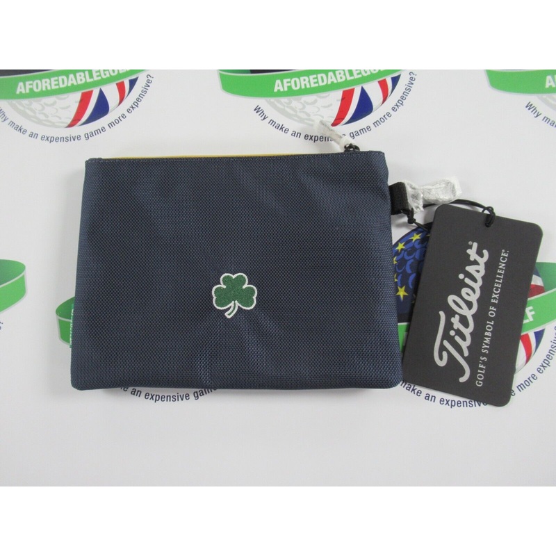 Titleist Limited Edition Shamrock Navy/Green Zippered Pouch