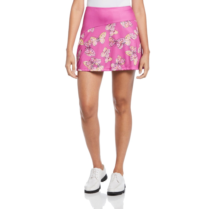Women’s Asymmetrical Butterfly Print Golf Skort
