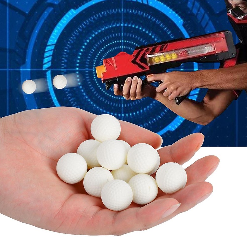 100Pcs Luminous PU Bullet Balls 2.3cm Glow-in-Dark Toy Gun Ammo