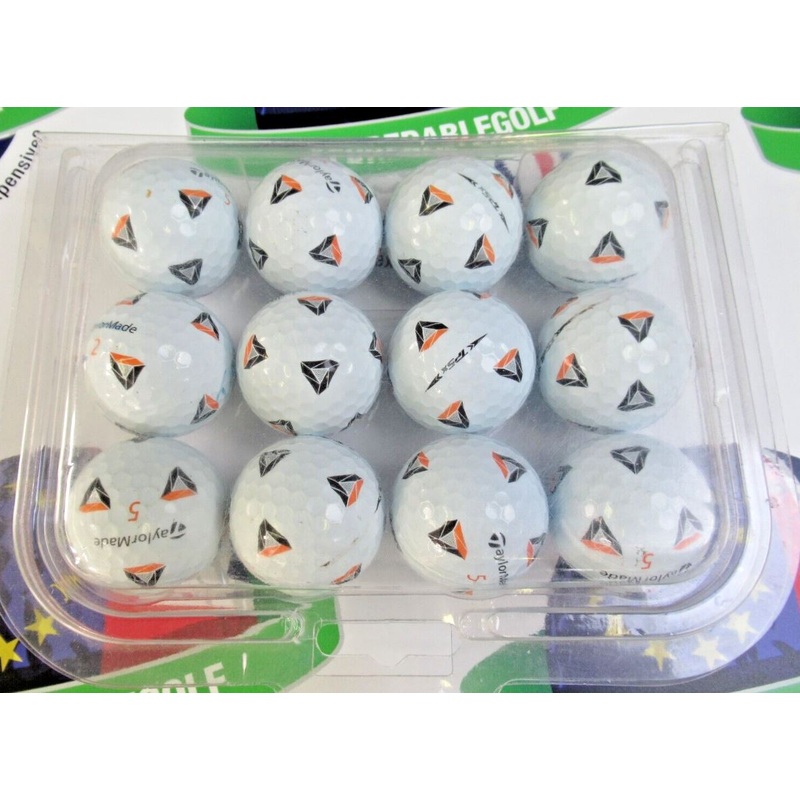 12 Taylormade TP5 X Pix Golf Balls Pearl/Pearl 1 Grade