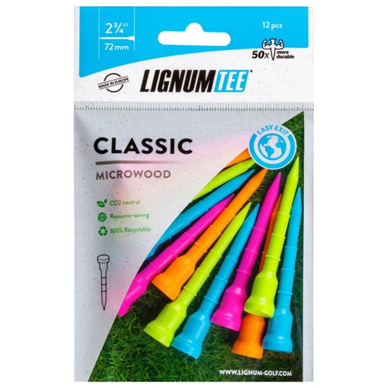 Classic Microwood Tees|2 1/8(53mm)|2 1/2(62mm)|2 1/2(62mm) White|2/3/4(72mm)