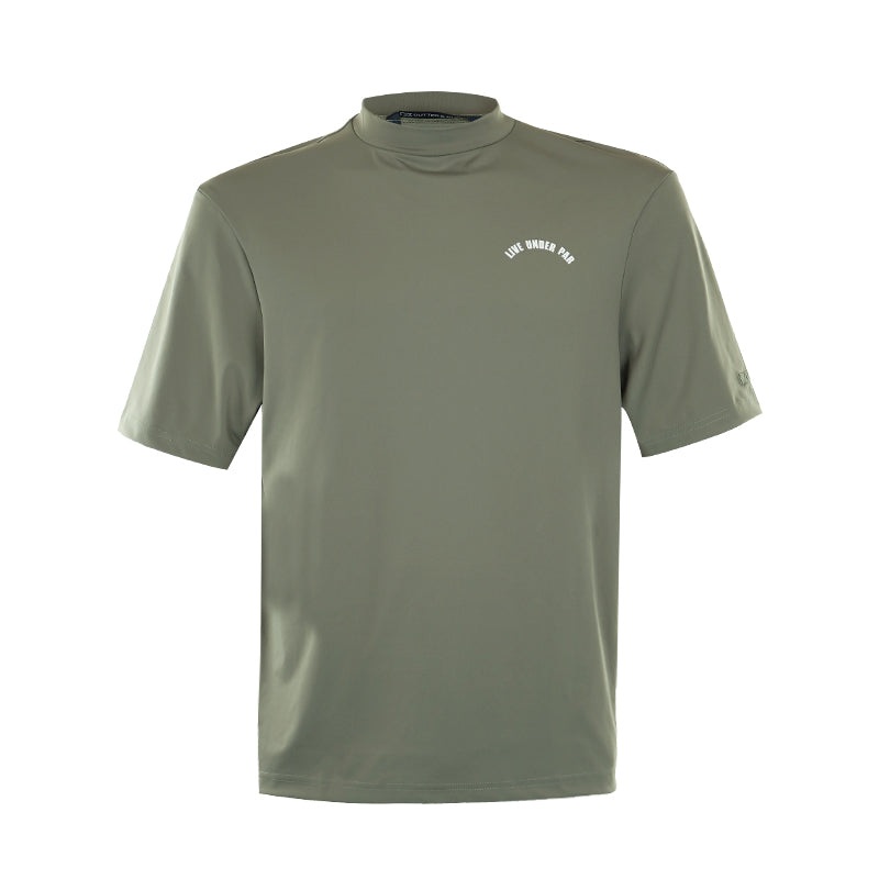 CUTTER & BUCK Oversized Men’s Mock Shirt (Olive)
