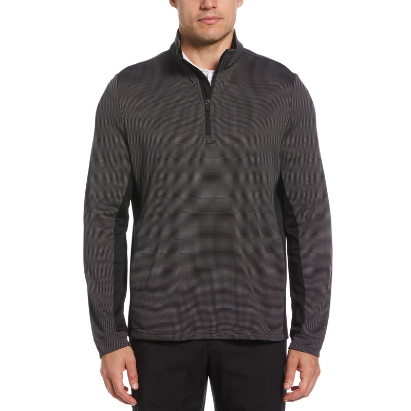 Men’s Micro Jacquard Quarter Zip Golf Jacket