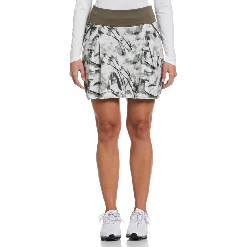 Women’s 17 Nature Print Color Block Golf Skort