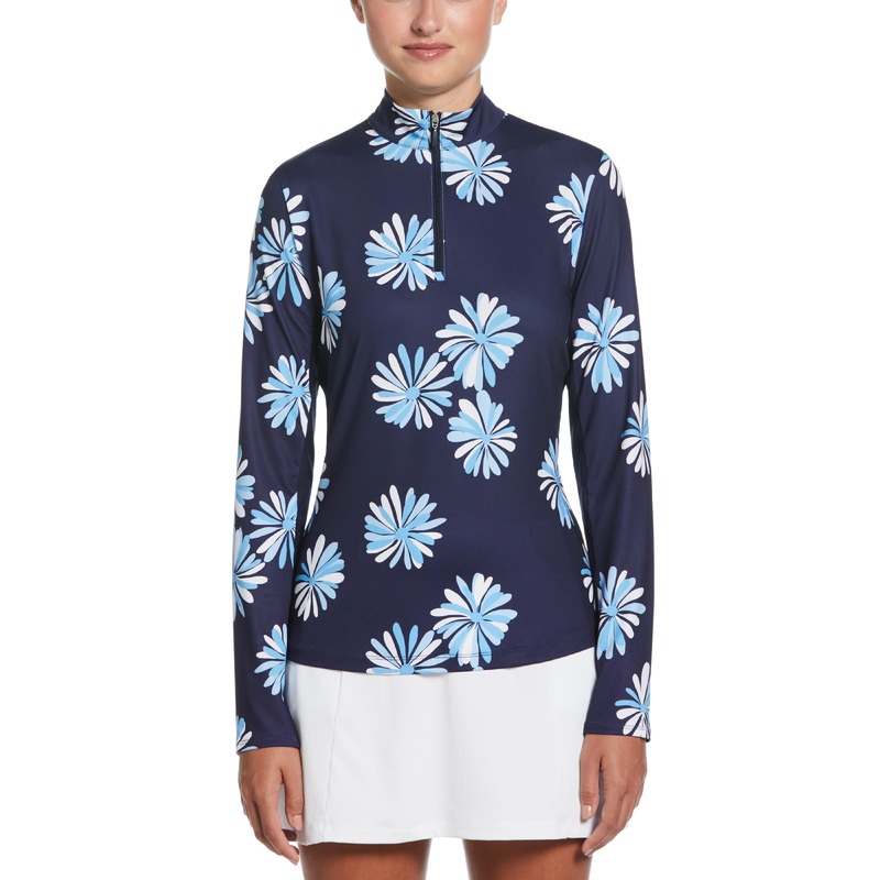 Women’s Open Floral Long Sleeve Printed Sun Protection