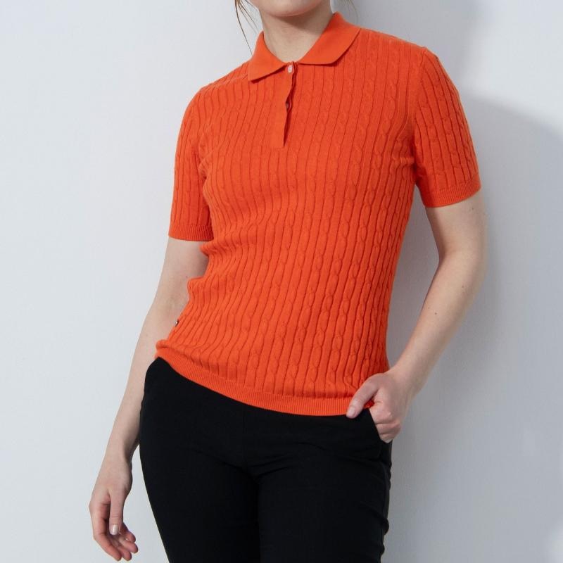 Daily Sports Madelene S/S Knit Polo – Cadmium