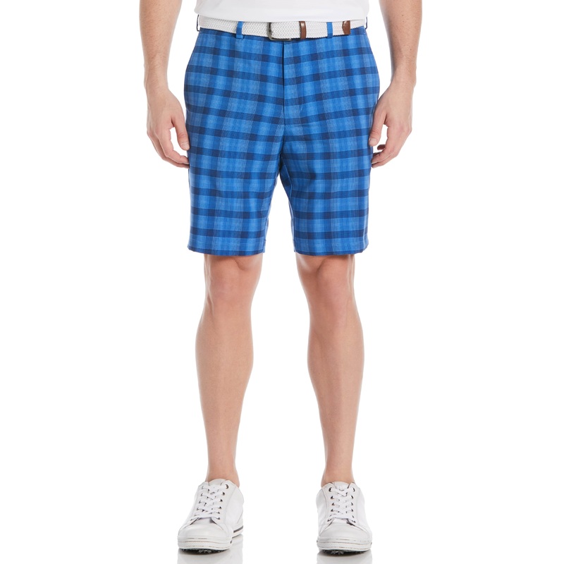 Men’s 9 Shadow Plaid Golf Short with Active Waistband