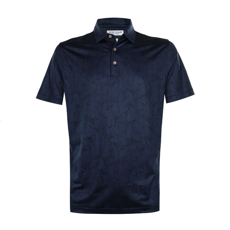 PETER MILLAR Babmboo Botanical Men’s Polo (Navy)