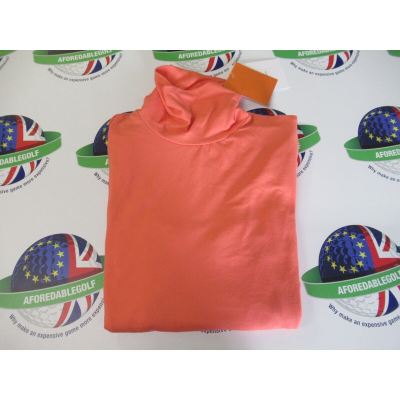 Swing Out Sister Roll Neck Top Living Coral UK Size Small