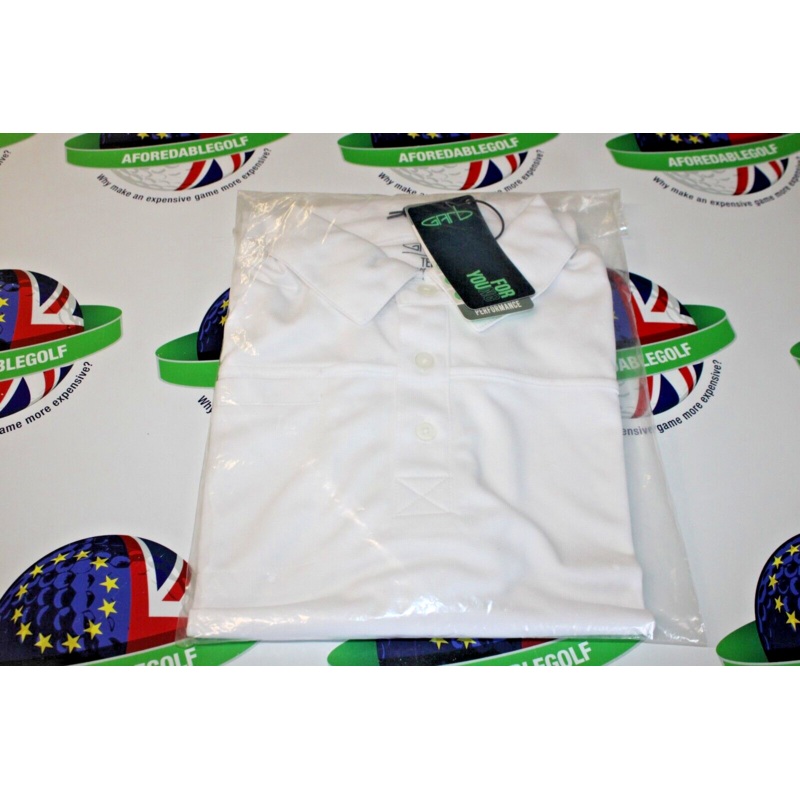 Garbinc Bart Junior Boys Polo Shirt White Size Teen Ages 13-14
