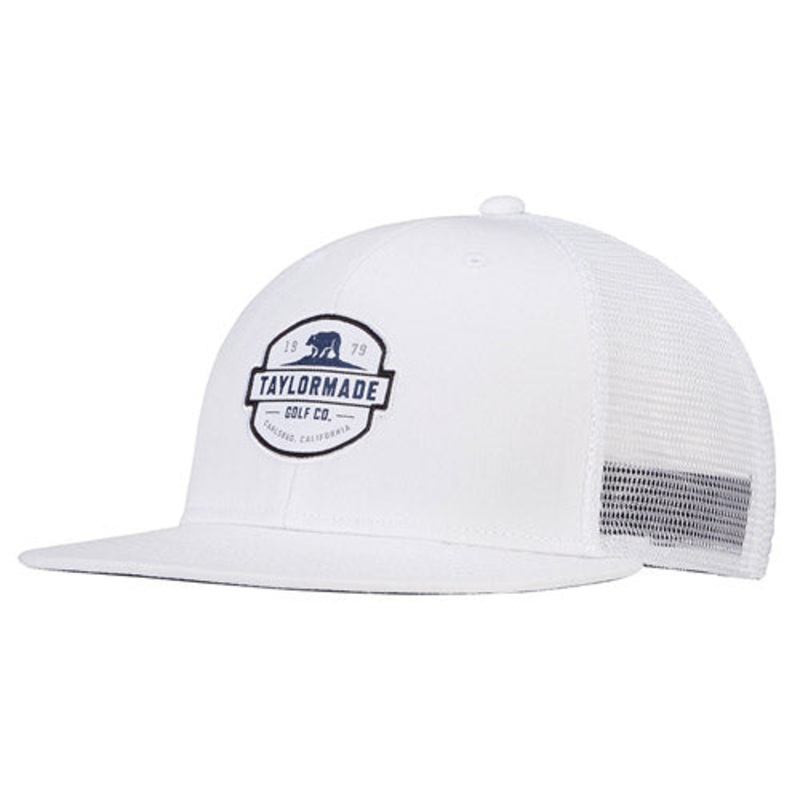 TaylorMade Lifestyle Flatbill Trucker Cap 2023 – White