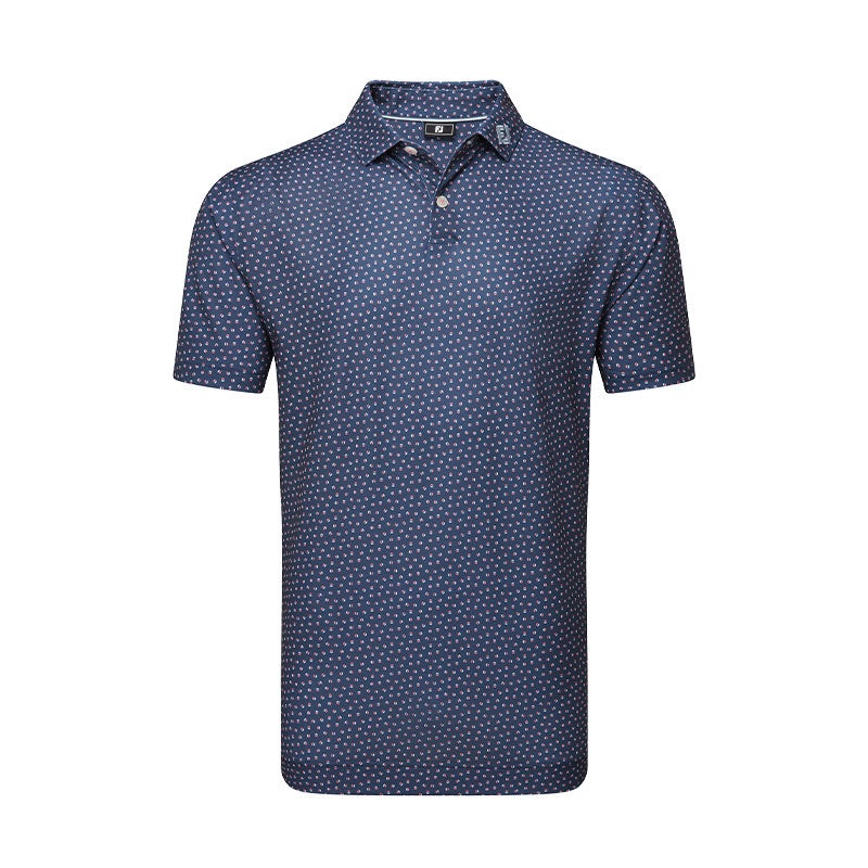 FOOTJOY Bounce Lisle Men’s Polo (Blue)