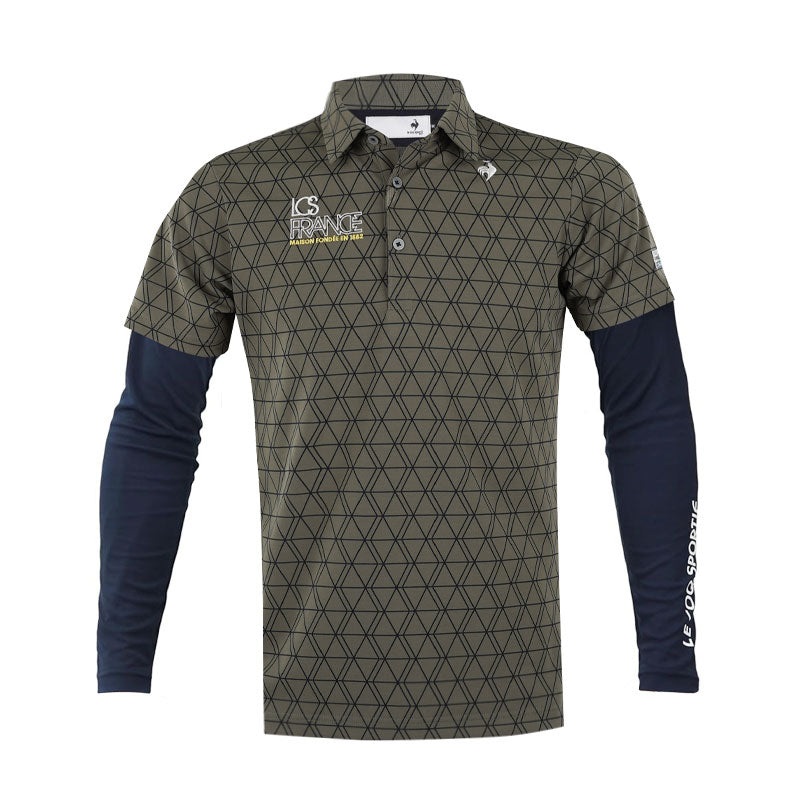 LE COQ SPORTIF GOLF Men’s Shirt With Innerwear (Khaki)