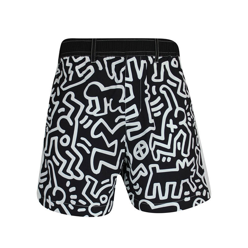 MALBON GOLF x Keith Haring Nylon Men’s Shorts (Black)