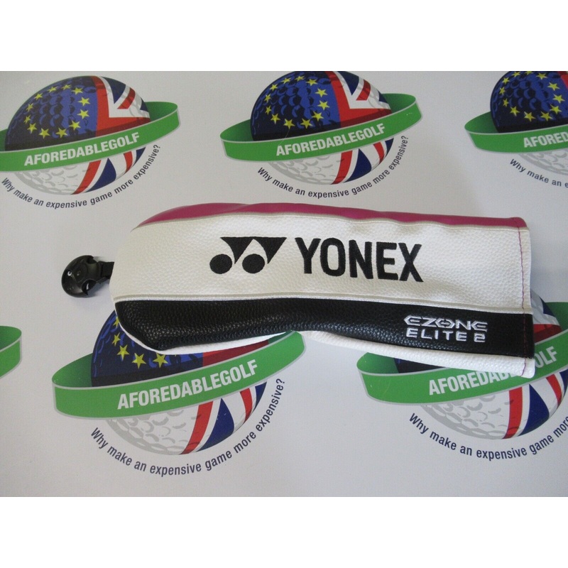 New Yonex Ezone Elite 2 White/Black/Magenta Fairway Wood Head Cover