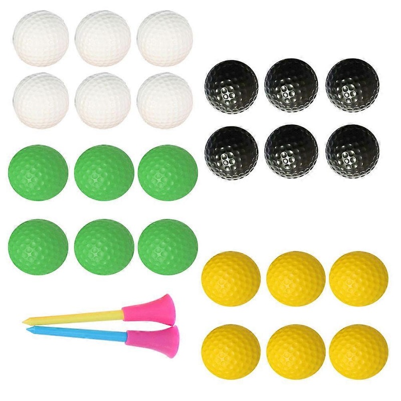 Practice Golf Balls Colored Pu Material For Parent-Child Games Assorted Color 26Pcs