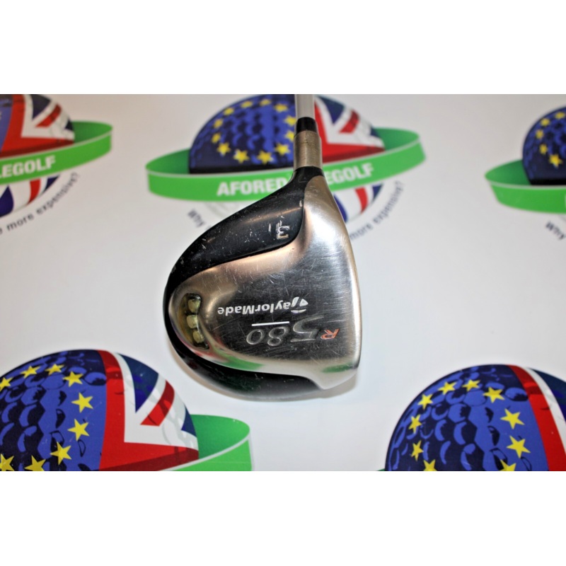 Used Taylormade Left Hand R580 Titanium 3 Wood Ust Drvr Graphite Light Flex