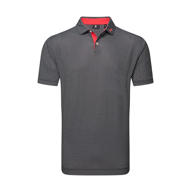 FOOTJOY Irongate Lisle Men’s Polo (Black)