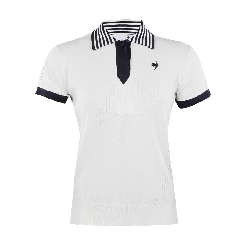 LE COQ SPORTIF GOLF New Basic Knit Women’s Polo (White)
