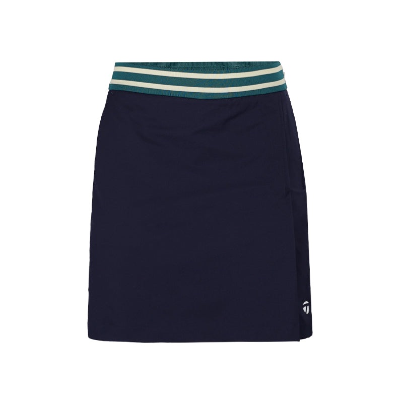 TAYLORMADE High-Waisted Pleated Skort (Navy)