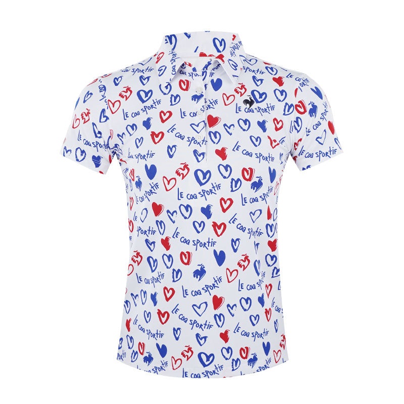 LE COQ SPORTIF GOLF Chicken Heart Women’s Polo (White)