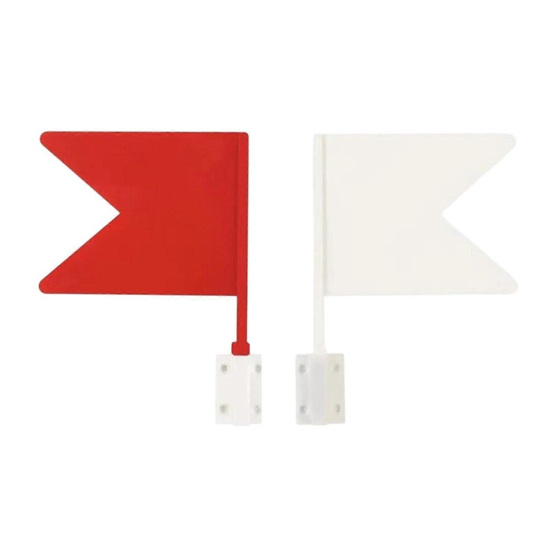 2Pcs Equestrian Direction Flags Red White Gaming Outdoors Horse Riding Flags