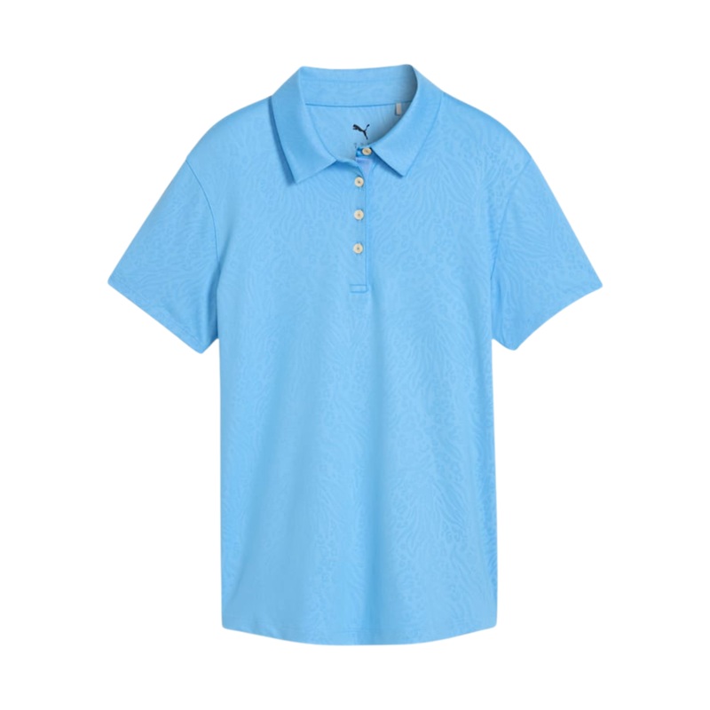 PUMA Animal Deboss SS Polo – Team Light