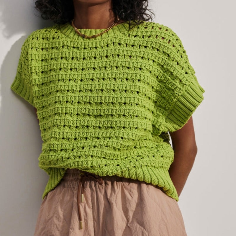 Varley Fillmore S/S Knit Top – Lime