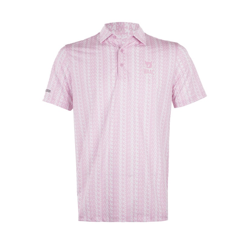 WAAC GG Reverse Logo Men’s Polo (Pink)